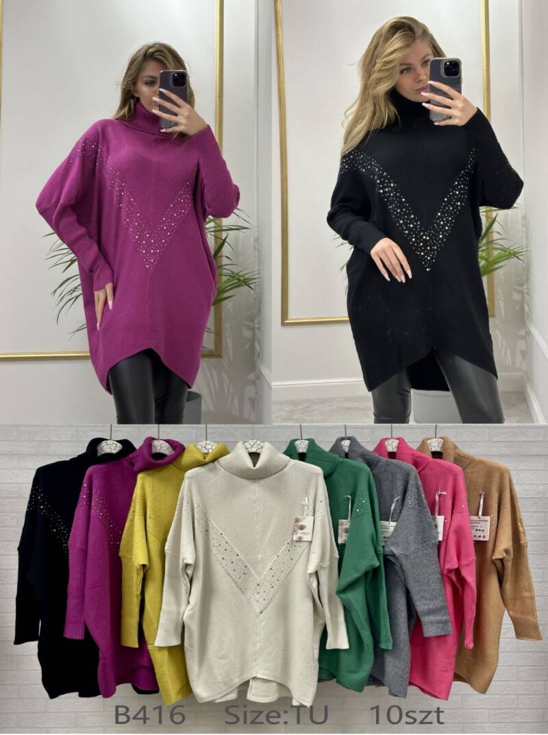 Tuniki damskie Roz Standard, Mix Kolor .Paczka 10 szt